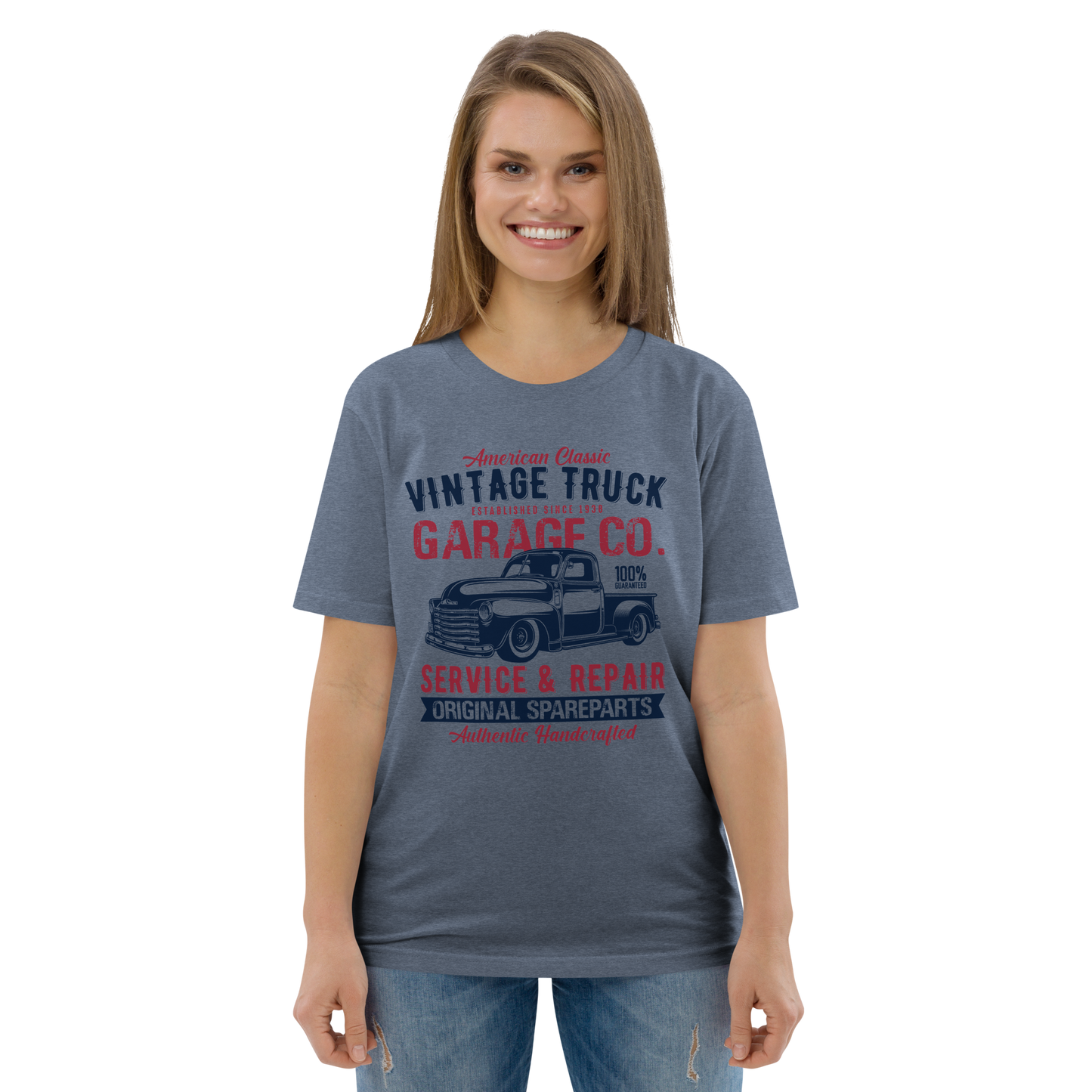 VINTAGE TRUCK Unisex organic cotton t-shirt