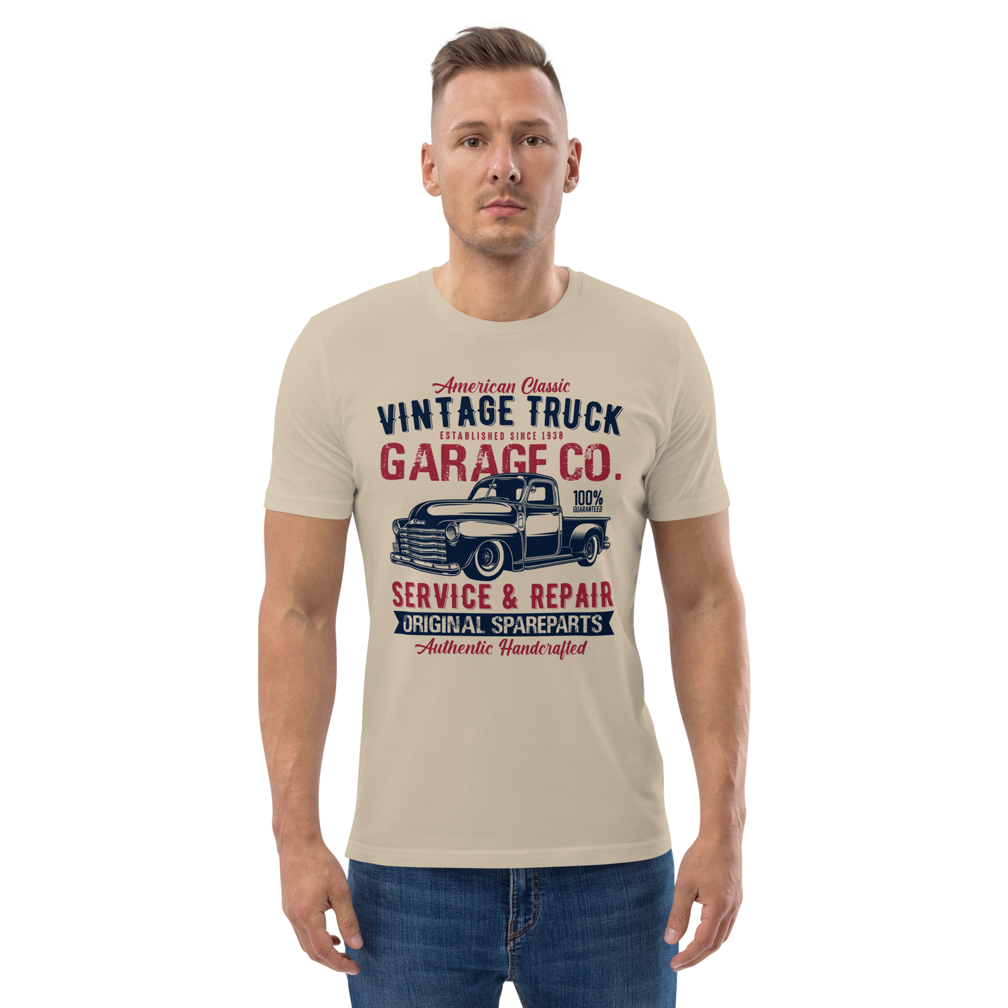 VINTAGE TRUCK Unisex organic cotton t-shirt