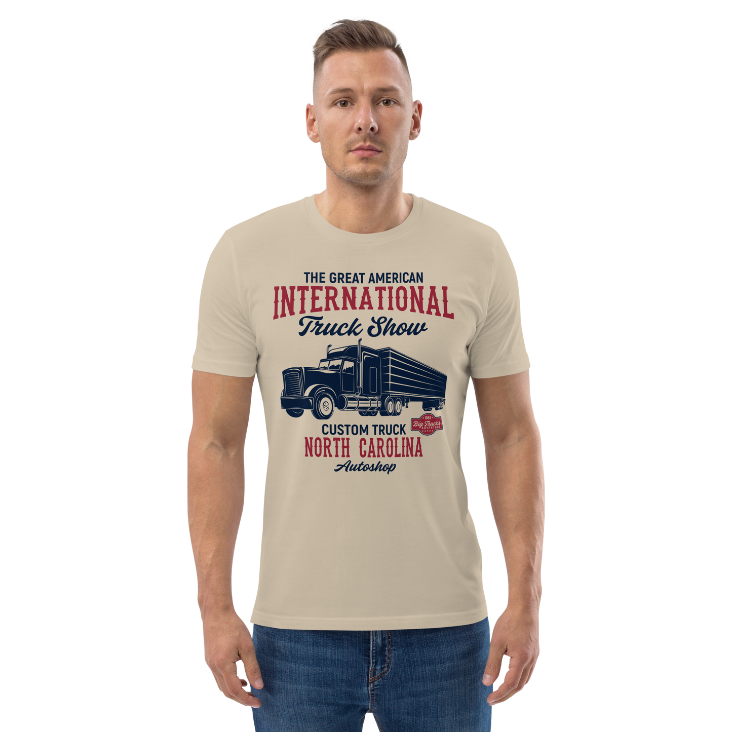 INTERNATIONAL TRUCK SHOW Unisex organic cotton t-shirt