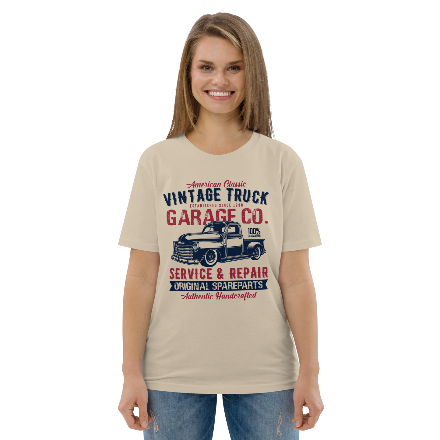 VINTAGE TRUCK Unisex organic cotton t-shirt