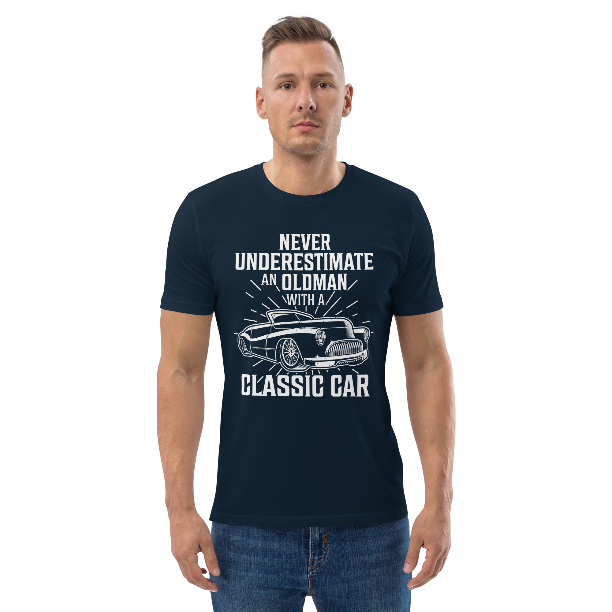 Samarreta unisex OLDMAN AMB UN COTXE CLASSIC