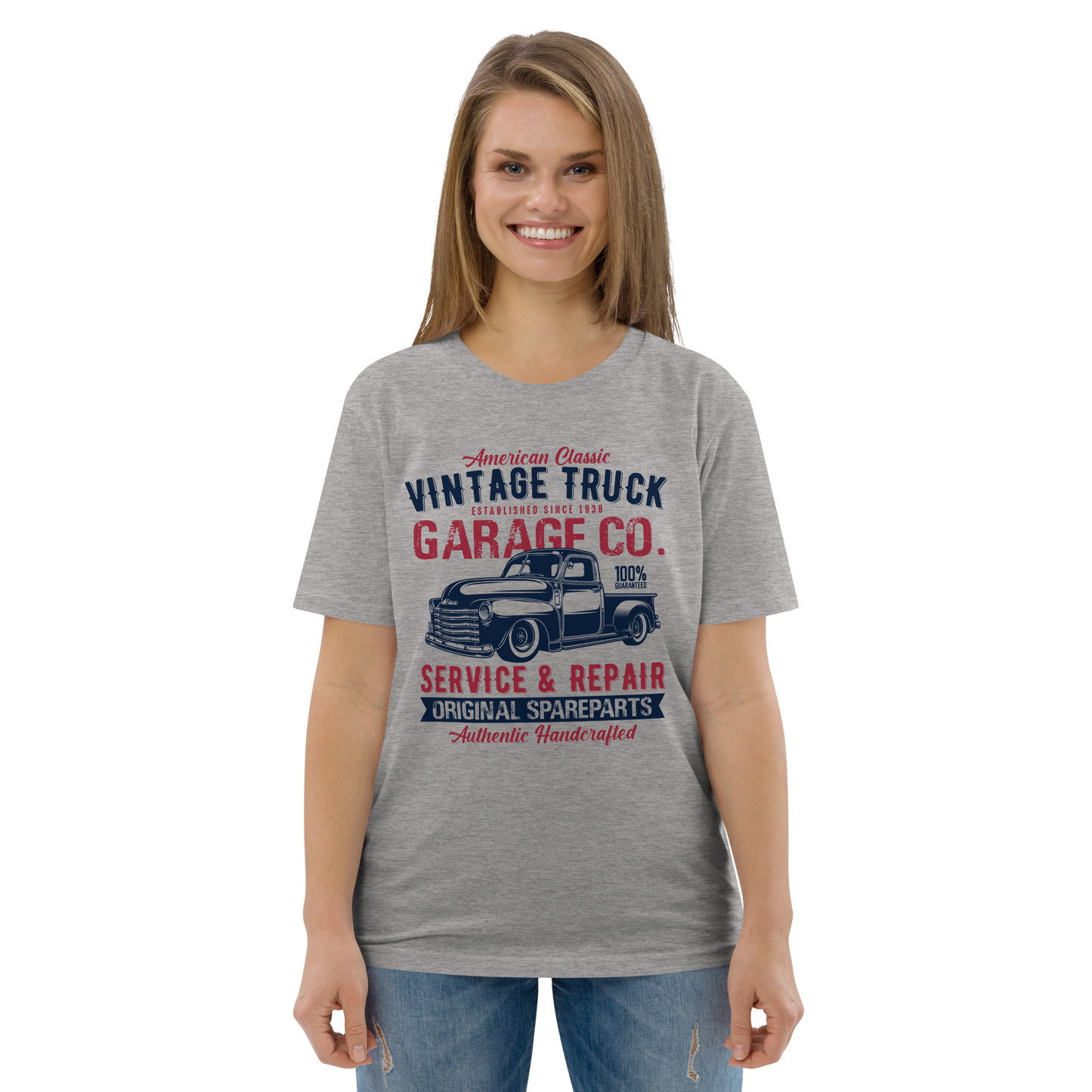VINTAGE TRUCK Unisex organic cotton t-shirt