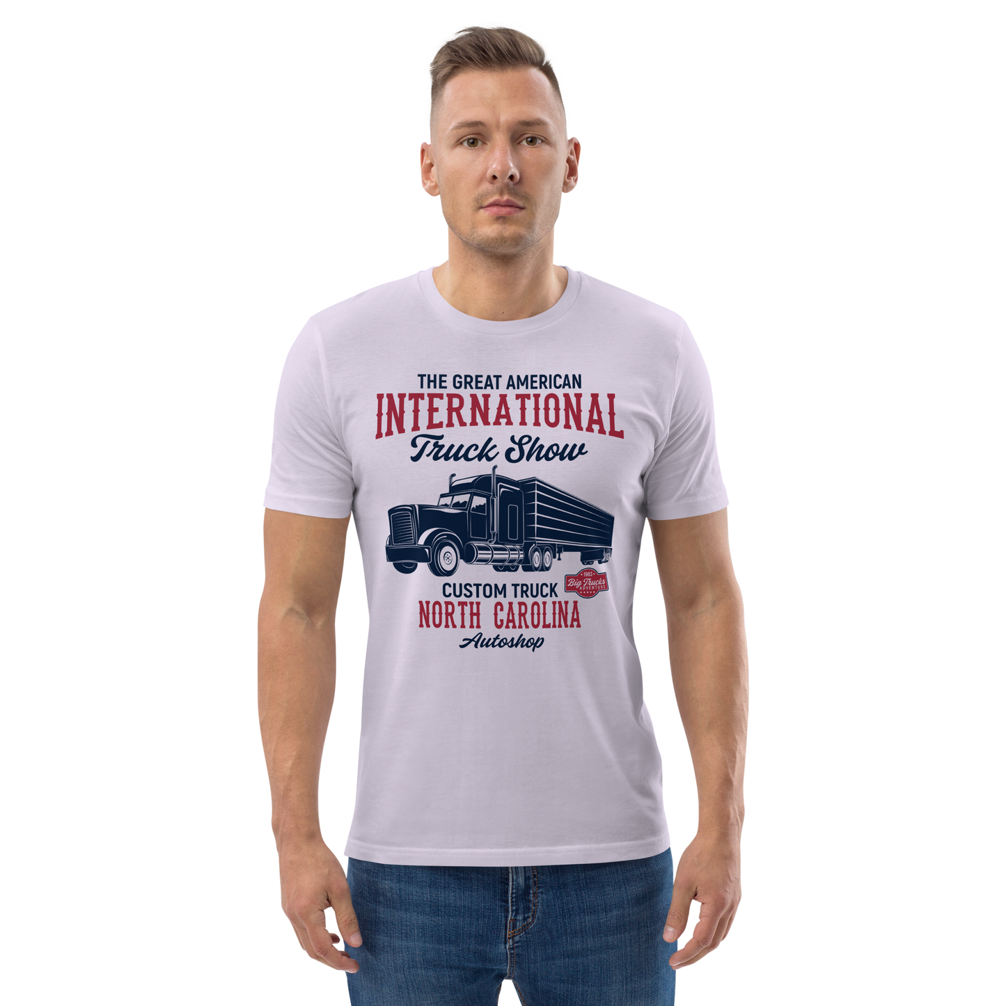 INTERNATIONAL TRUCK SHOW Unisex organic cotton t-shirt