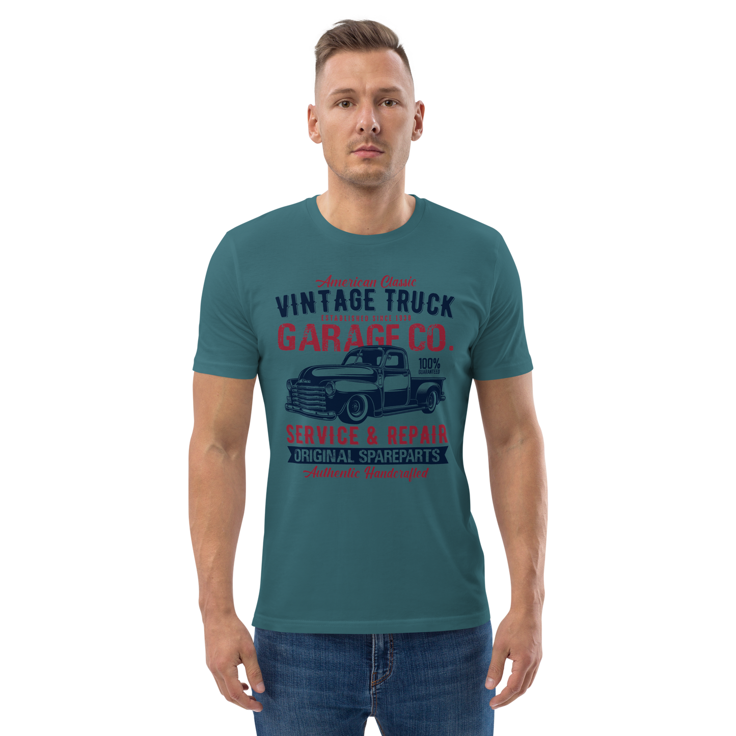 VINTAGE TRUCK Unisex organic cotton t-shirt