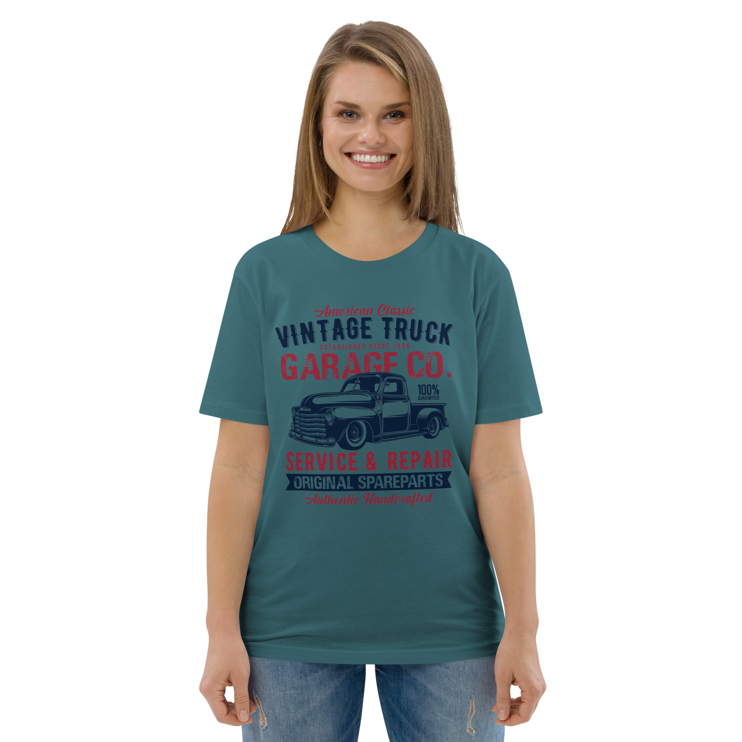 VINTAGE TRUCK Unisex organic cotton t-shirt