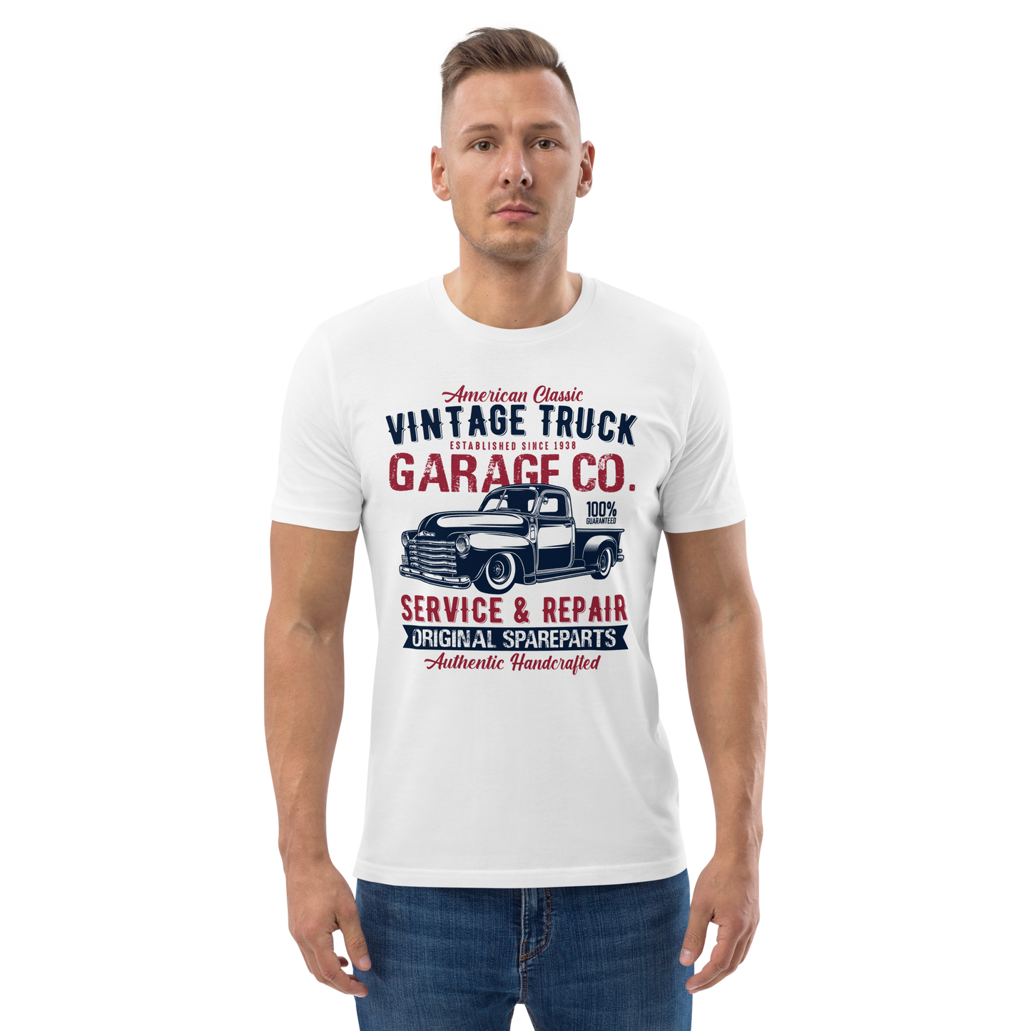 VINTAGE TRUCK Unisex organic cotton t-shirt