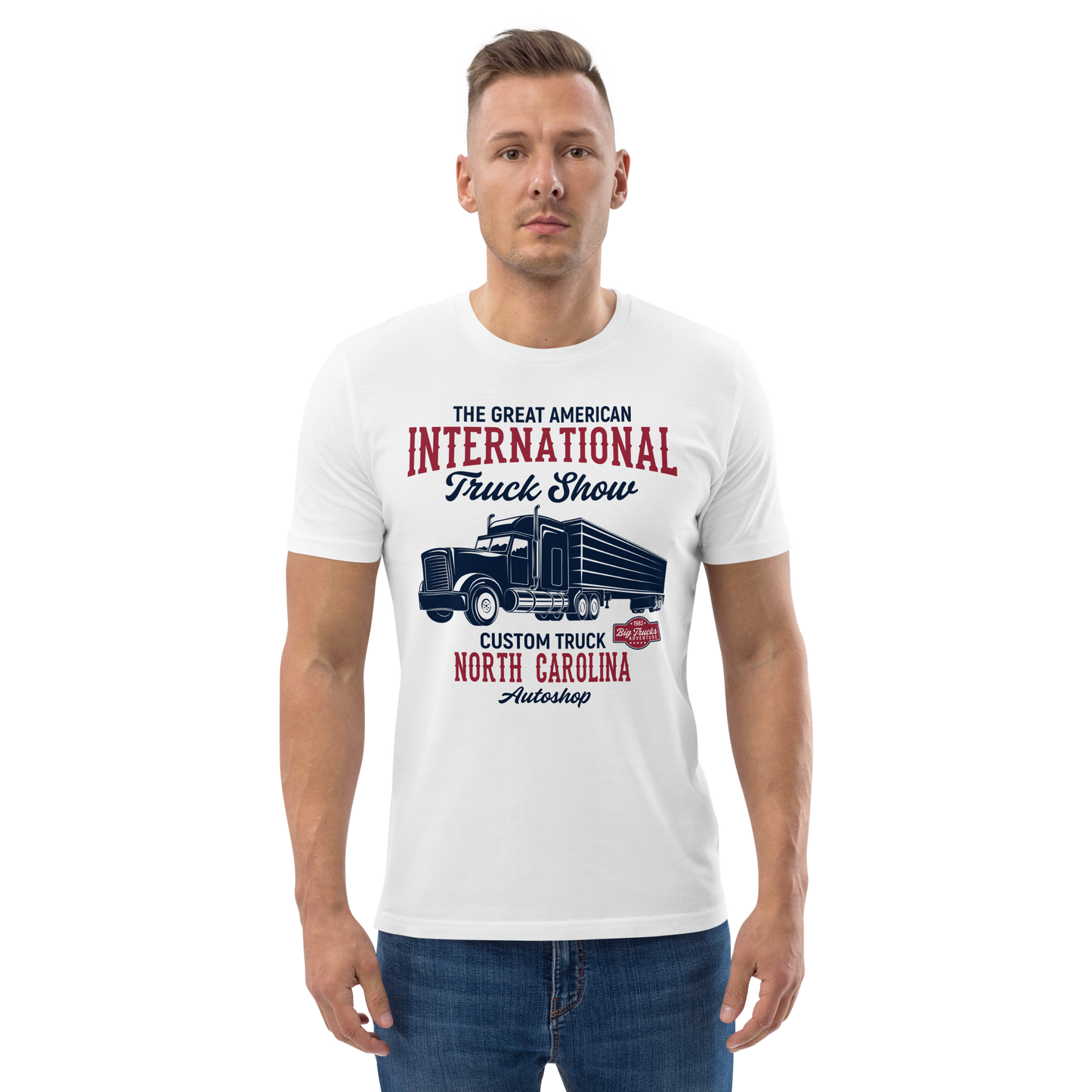 INTERNATIONAL TRUCK SHOW Unisex organic cotton t-shirt