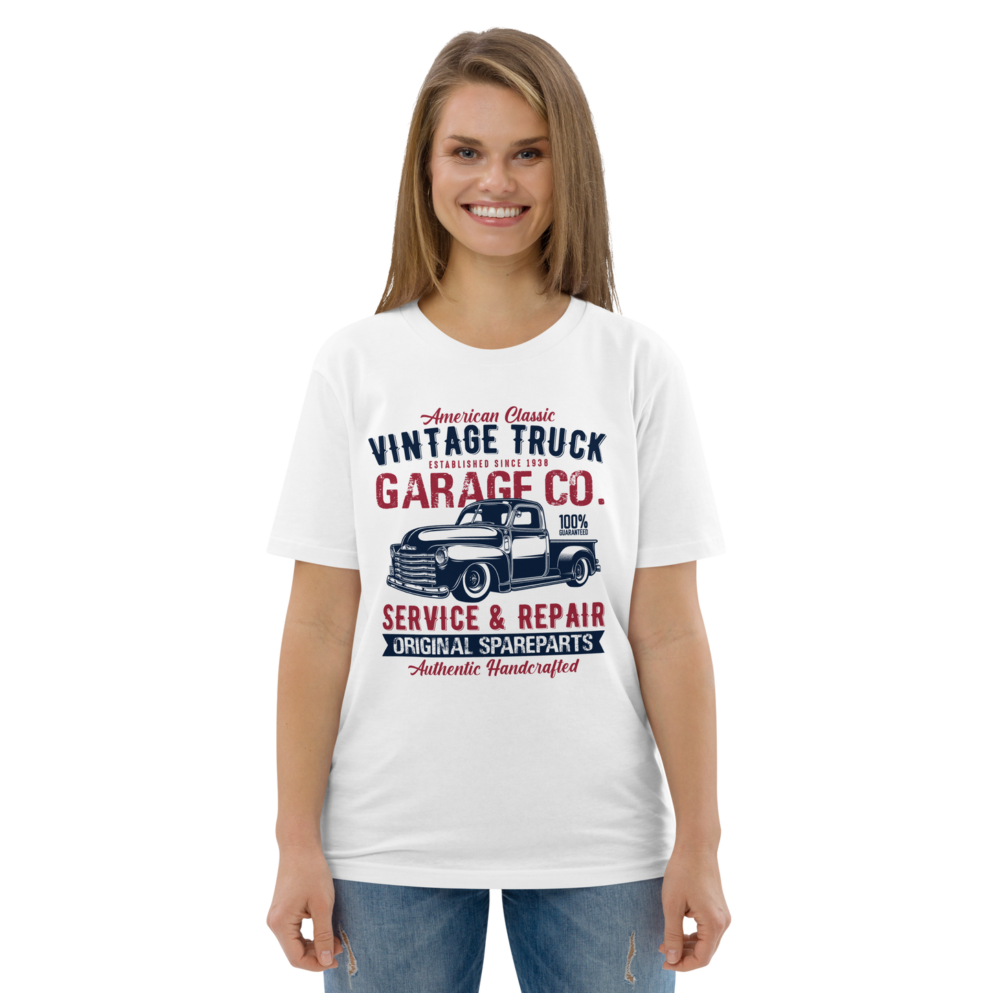 VINTAGE TRUCK Unisex organic cotton t-shirt