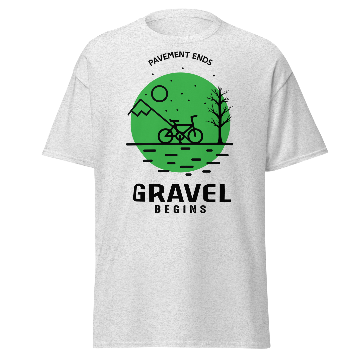 GRAVEL BEGINS men's cycling t-shirt