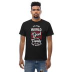 DAD'S WORLD Men's tee - Printoo Shop - - Father's Day, men's tee, Men’s Classic Tee | Gildan 5000, t-shirt, tee
