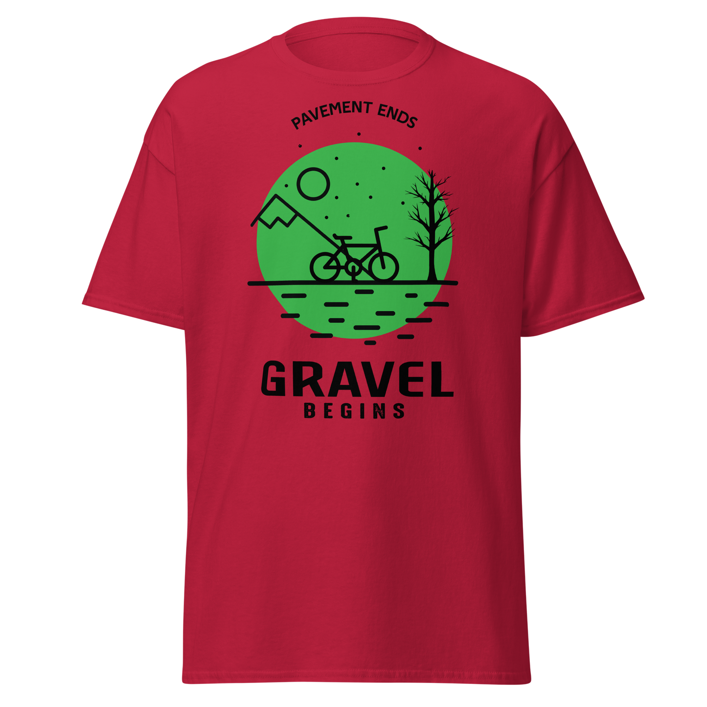 GRAVEL BEGINS men's cycling t-shirt