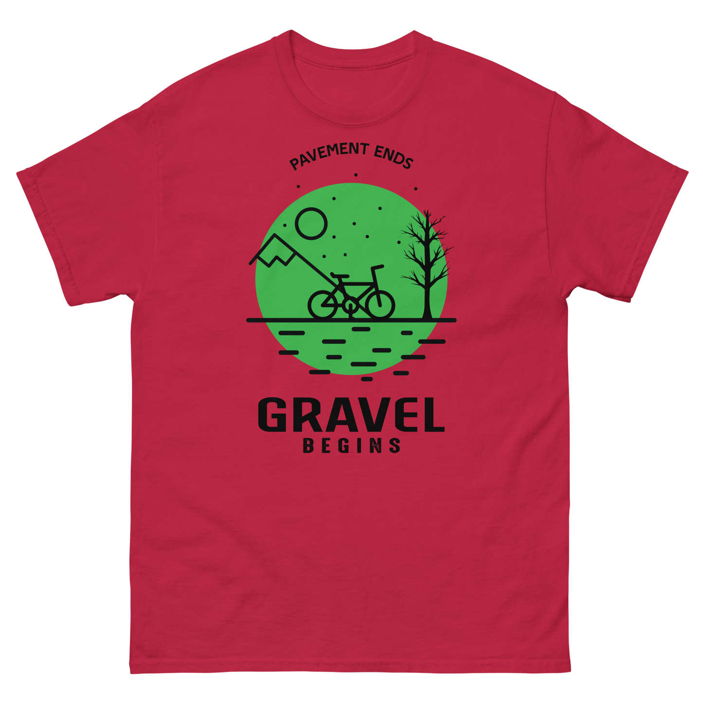 GRAVEL BEGINS men's cycling t-shirt