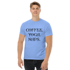 COFFEE YOGA NAPS unisex t-shirt - Printoo Shop - - t-shirt, unisex, Unisex Classic Tee | Gildan 5000