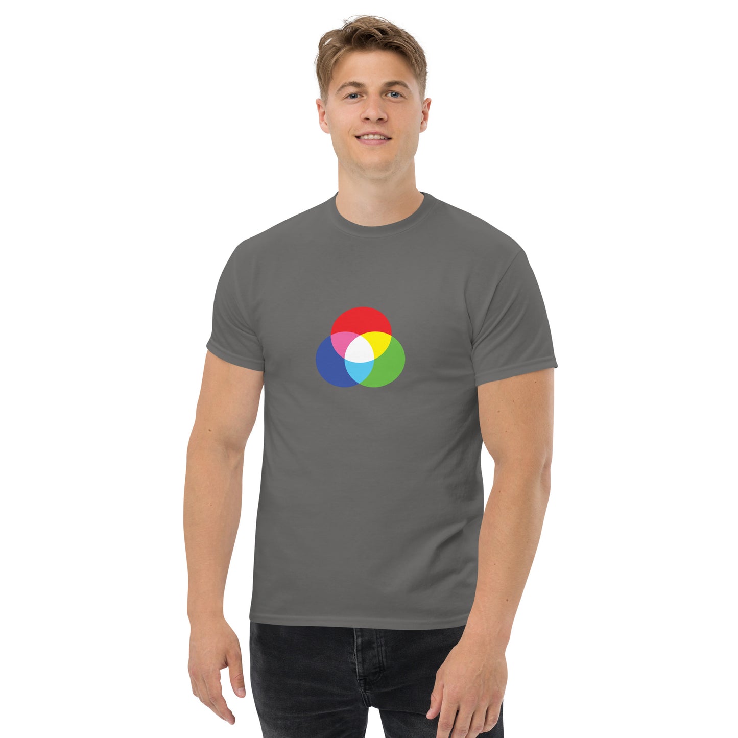 RGB CIRCLES men's t-shirt