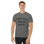 COFFEE YOGA NAPS unisex t-shirt - Printoo Shop - - t-shirt, unisex, Unisex Classic Tee | Gildan 5000