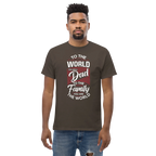 DAD'S WORLD Men's tee - Printoo Shop - - Father's Day, men's tee, Men’s Classic Tee | Gildan 5000, t-shirt, tee