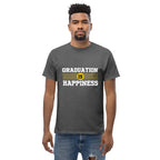 GRADUATION IS HAPPINESS men's t-shirt - Printoo Shop - - graduation, men's tee, Unisex Classic Tee | Gildan 5000