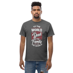 DAD'S WORLD Men's tee - Printoo Shop - - Father's Day, men's tee, Men’s Classic Tee | Gildan 5000, t-shirt, tee