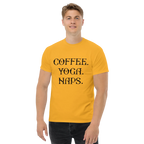 COFFEE YOGA NAPS unisex t-shirt - Printoo Shop - - t-shirt, unisex, Unisex Classic Tee | Gildan 5000