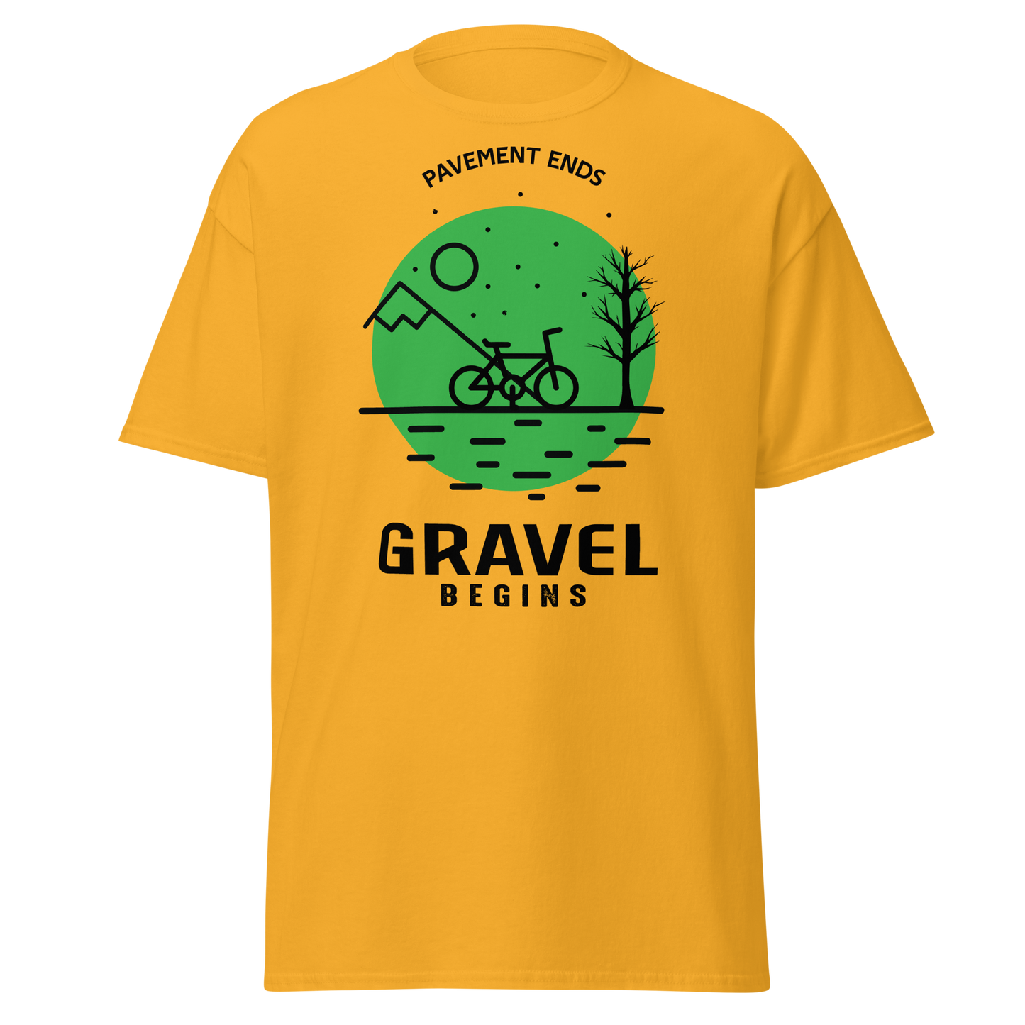 GRAVEL BEGINS men's cycling t-shirt