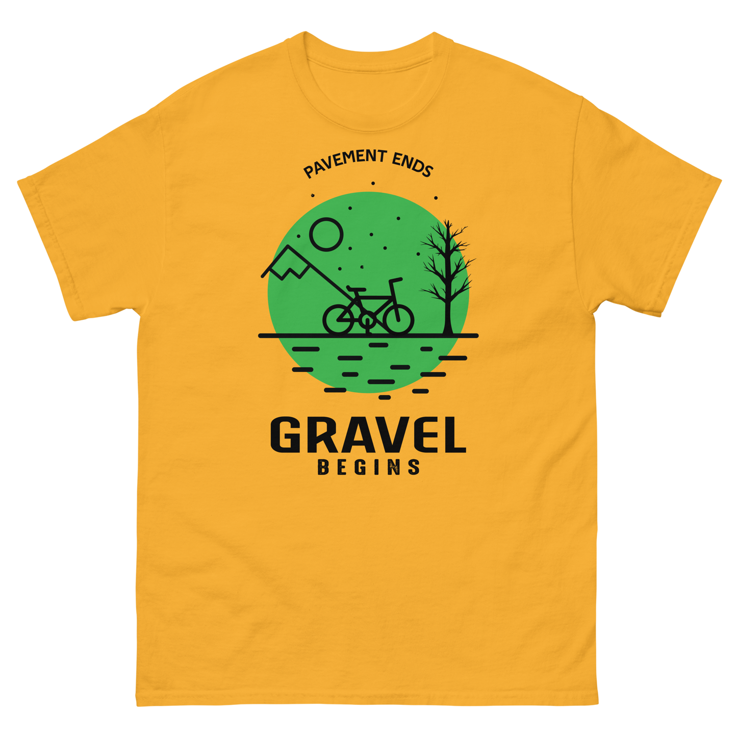 GRAVEL BEGINS men's cycling t-shirt