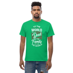 DAD'S WORLD Men's tee - Printoo Shop - - Father's Day, men's tee, Men’s Classic Tee | Gildan 5000, t-shirt, tee