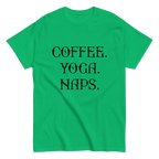 COFFEE YOGA NAPS unisex t-shirt - Printoo Shop - - t-shirt, unisex, Unisex Classic Tee | Gildan 5000