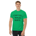 COFFEE YOGA NAPS unisex t-shirt - Printoo Shop - - t-shirt, unisex, Unisex Classic Tee | Gildan 5000