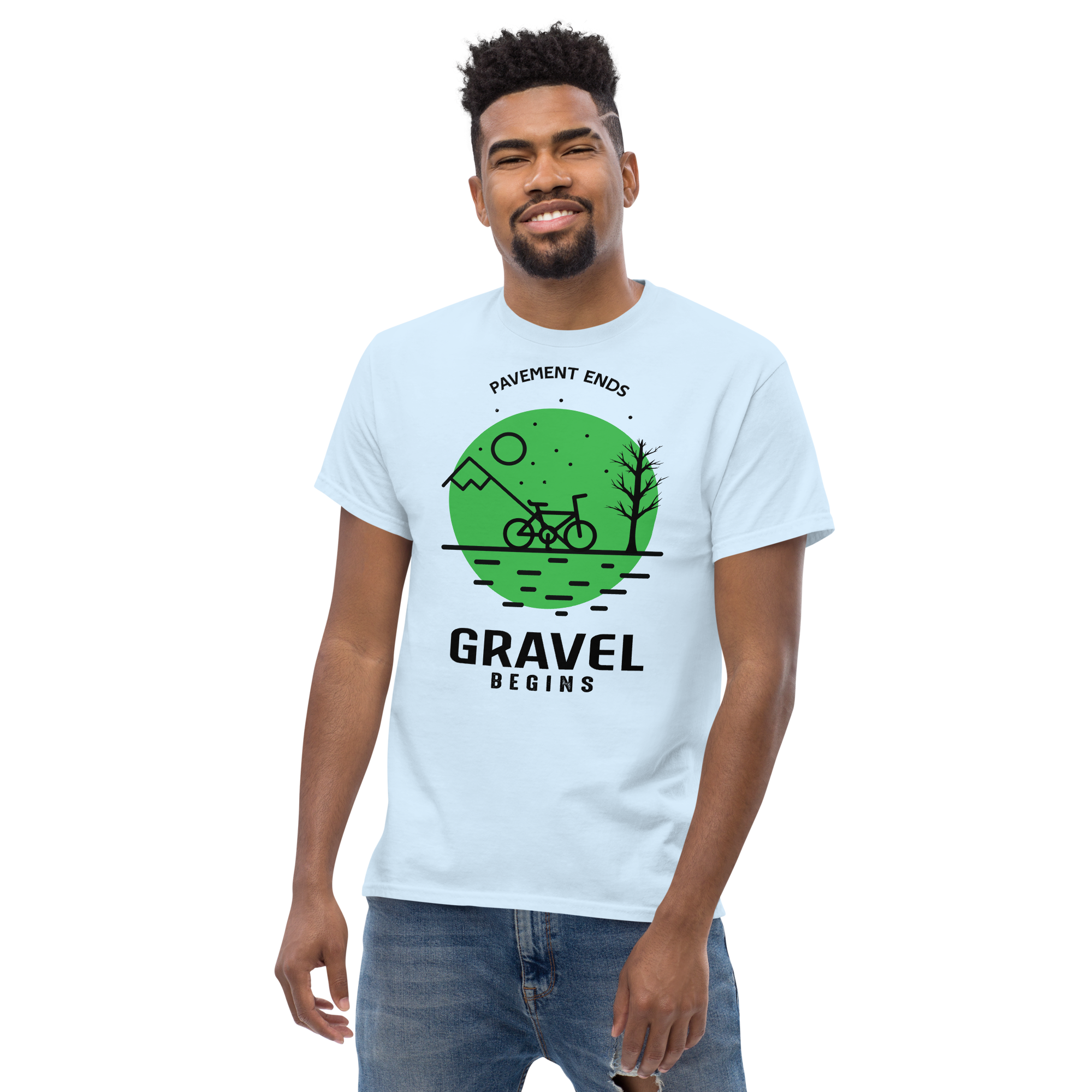 GRAVEL BEGINS unisex t-shirt