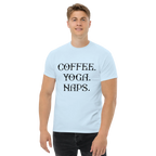 COFFEE YOGA NAPS unisex t-shirt - Printoo Shop - - t-shirt, unisex, Unisex Classic Tee | Gildan 5000