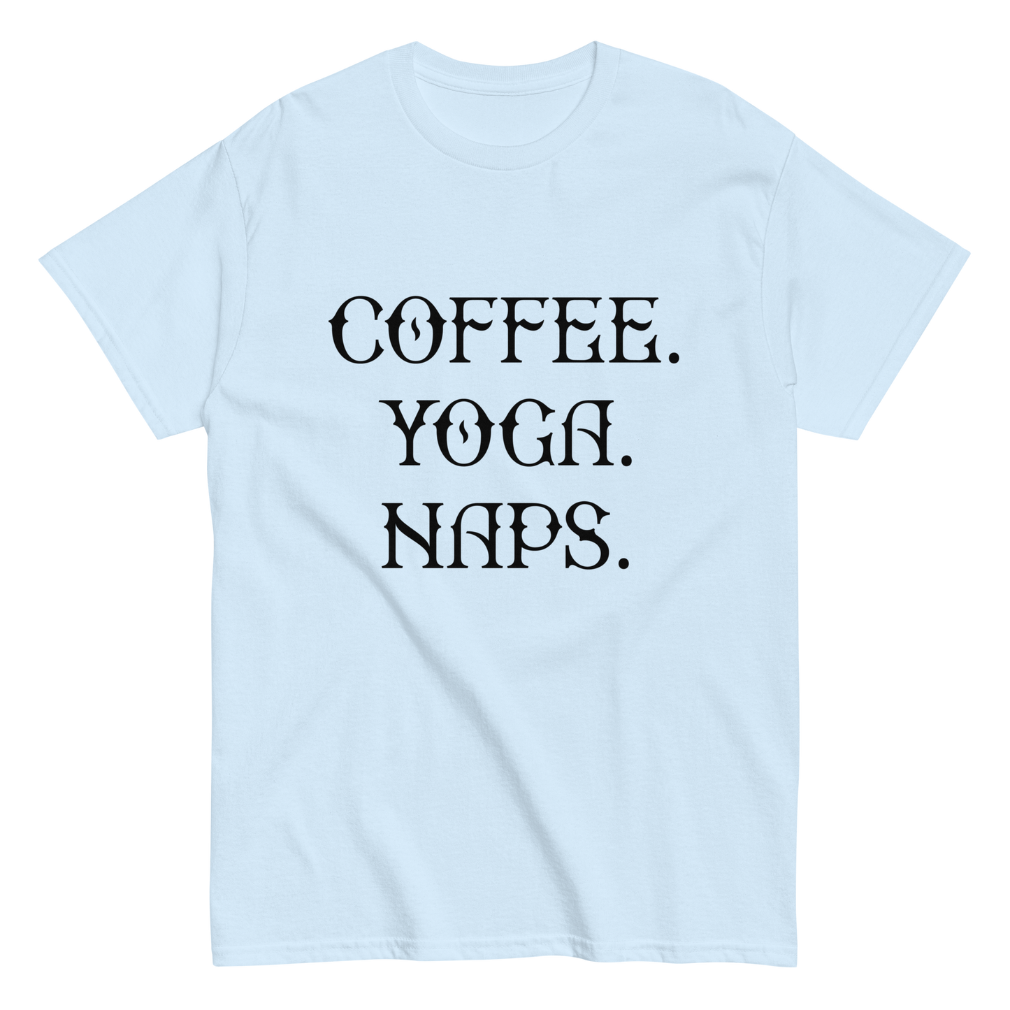 COFFEE YOGA NAPS Coffee series men's t-shirt