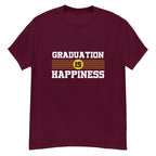 GRADUATION IS HAPPINESS men's t-shirt - Printoo Shop - - graduation, men's tee, Unisex Classic Tee | Gildan 5000