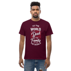DAD'S WORLD Men's tee - Printoo Shop - - Father's Day, men's tee, Men’s Classic Tee | Gildan 5000, t-shirt, tee