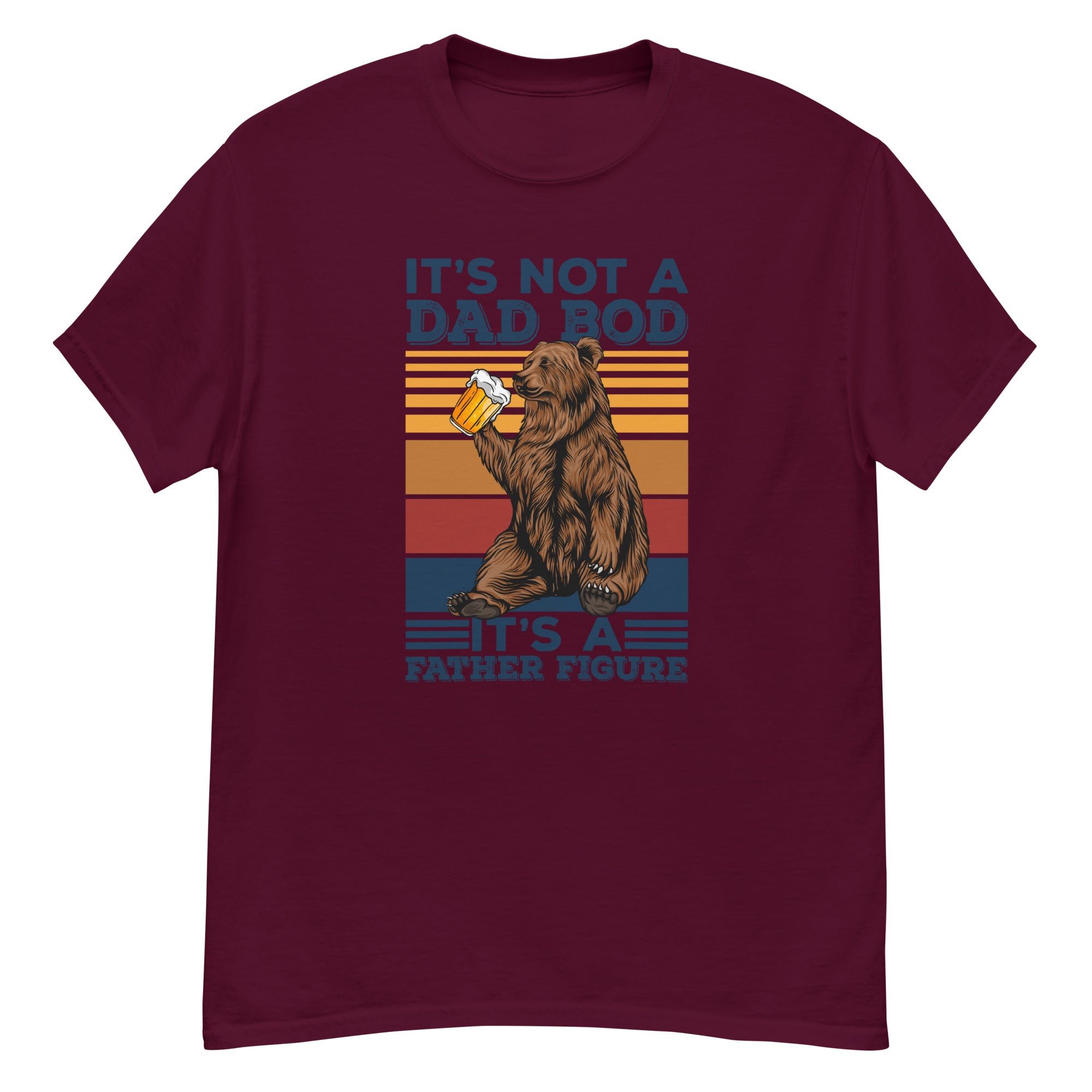 Camiseta de hombre con figura paterna y cuerpo de papá