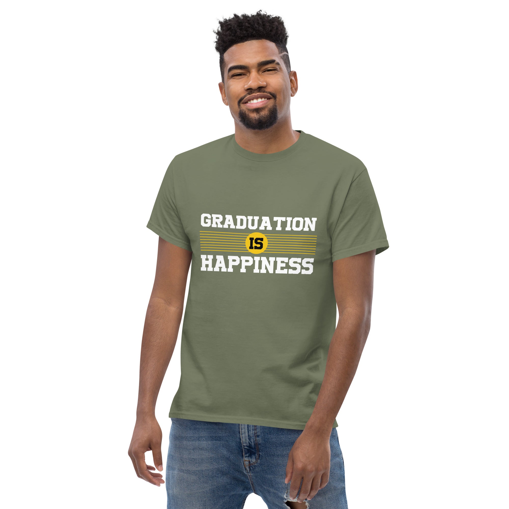 Camiseta para hombre LA GRADUACIÓN ES FELICIDAD