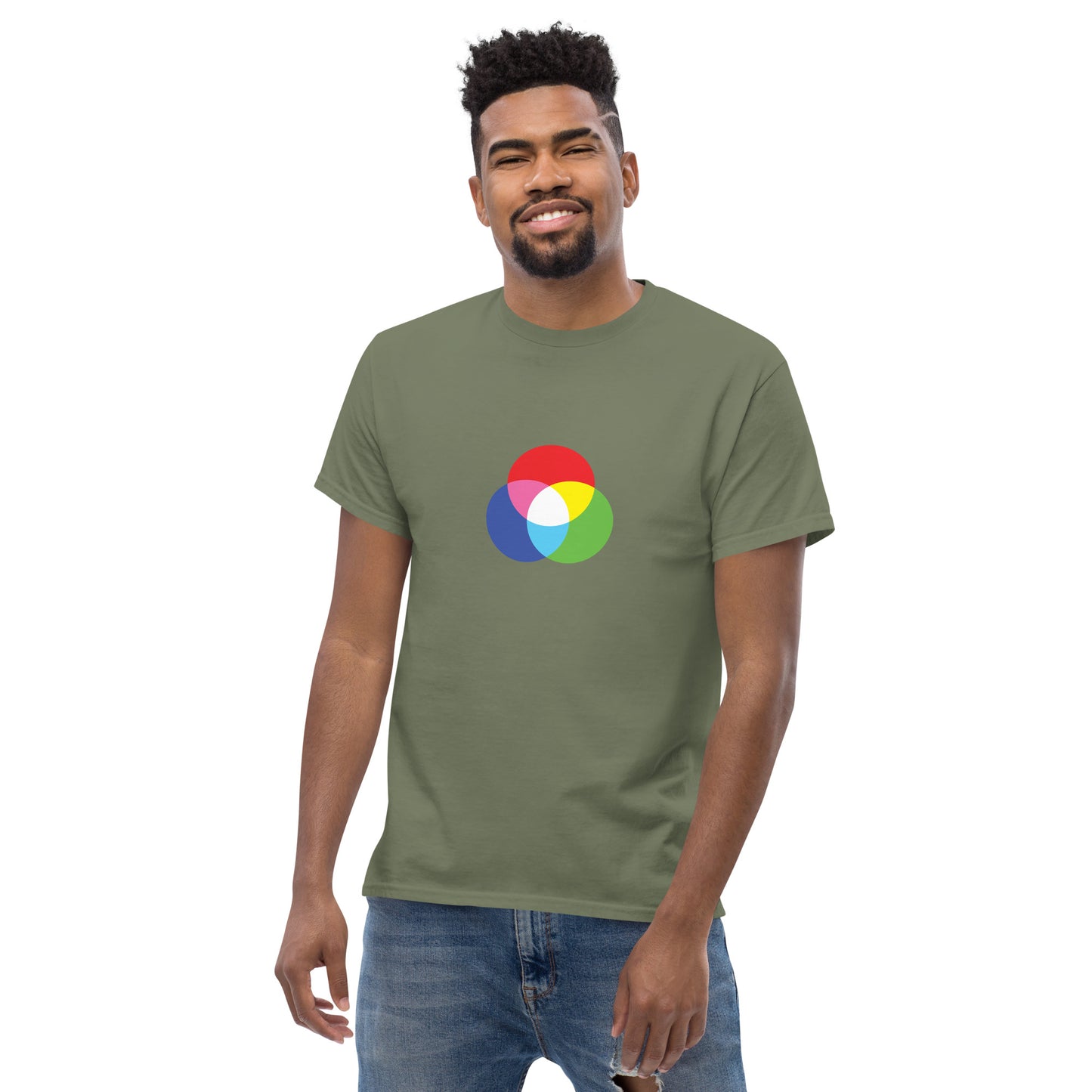 RGB CIRCLES men's t-shirt