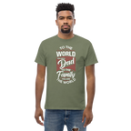 DAD'S WORLD Men's tee - Printoo Shop - - Father's Day, men's tee, Men’s Classic Tee | Gildan 5000, t-shirt, tee