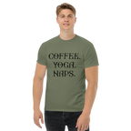 COFFEE YOGA NAPS unisex t-shirt - Printoo Shop - - t-shirt, unisex, Unisex Classic Tee | Gildan 5000