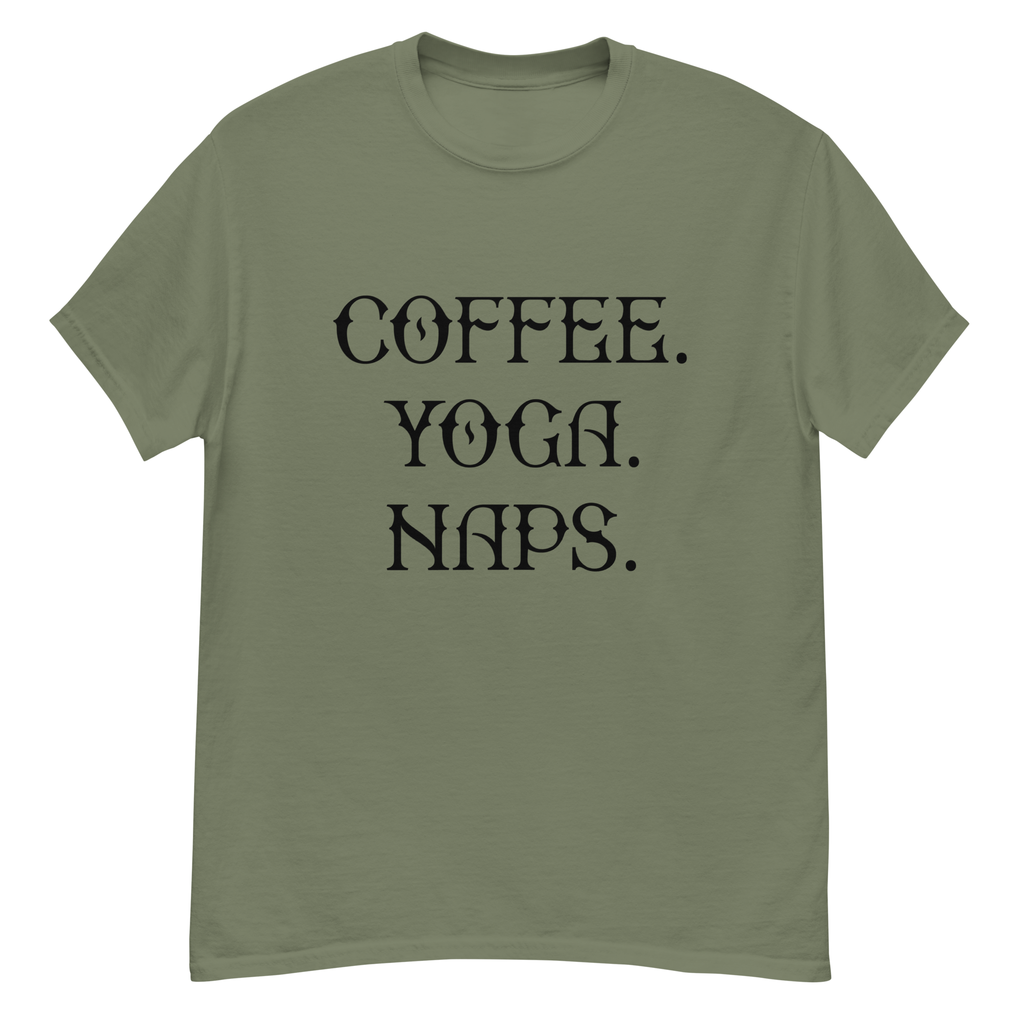 COFFEE YOGA NAPS unisex t-shirt