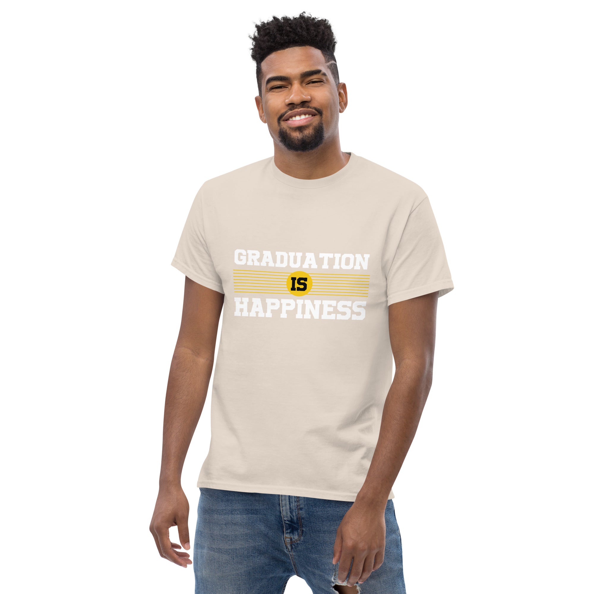 Camiseta para hombre LA GRADUACIÓN ES FELICIDAD
