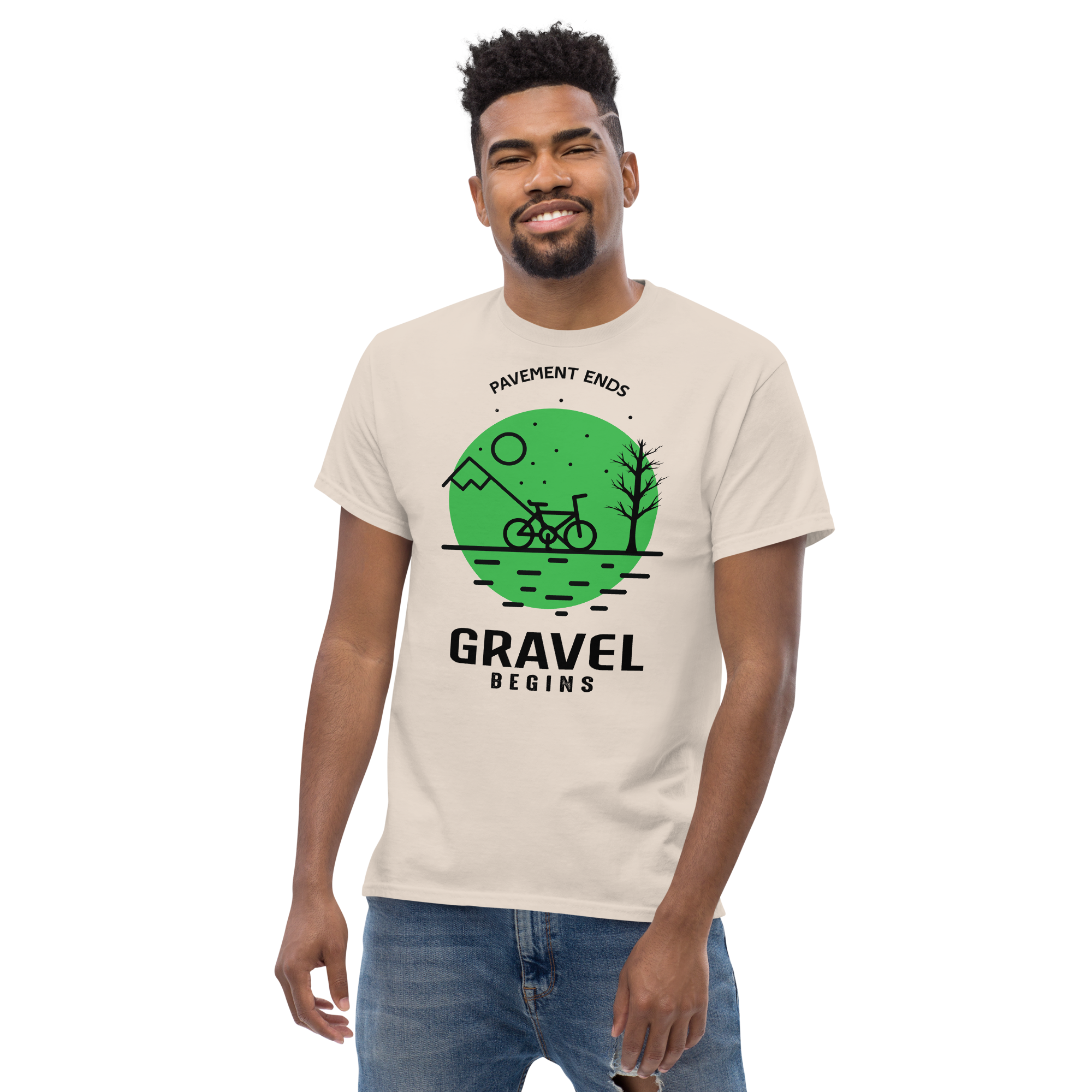 GRAVEL BEGINS unisex t-shirt