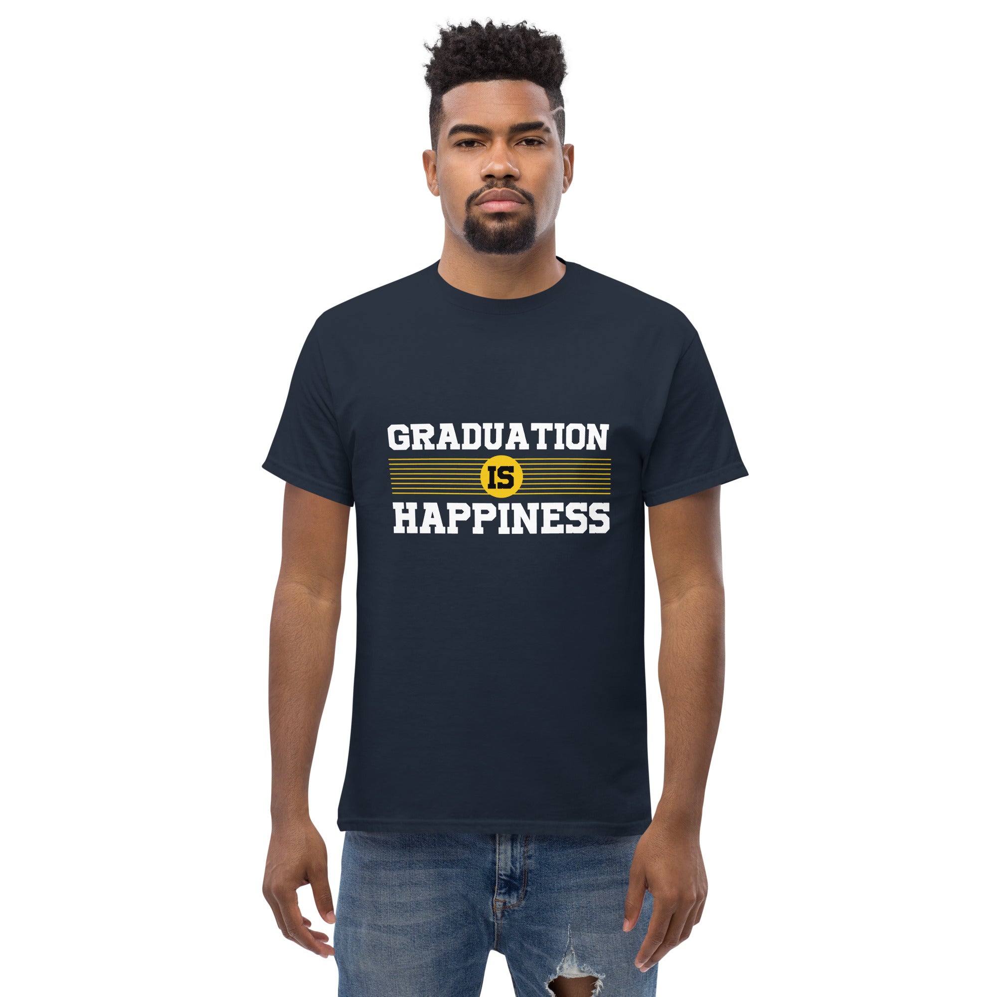 Camiseta para hombre LA GRADUACIÓN ES FELICIDAD