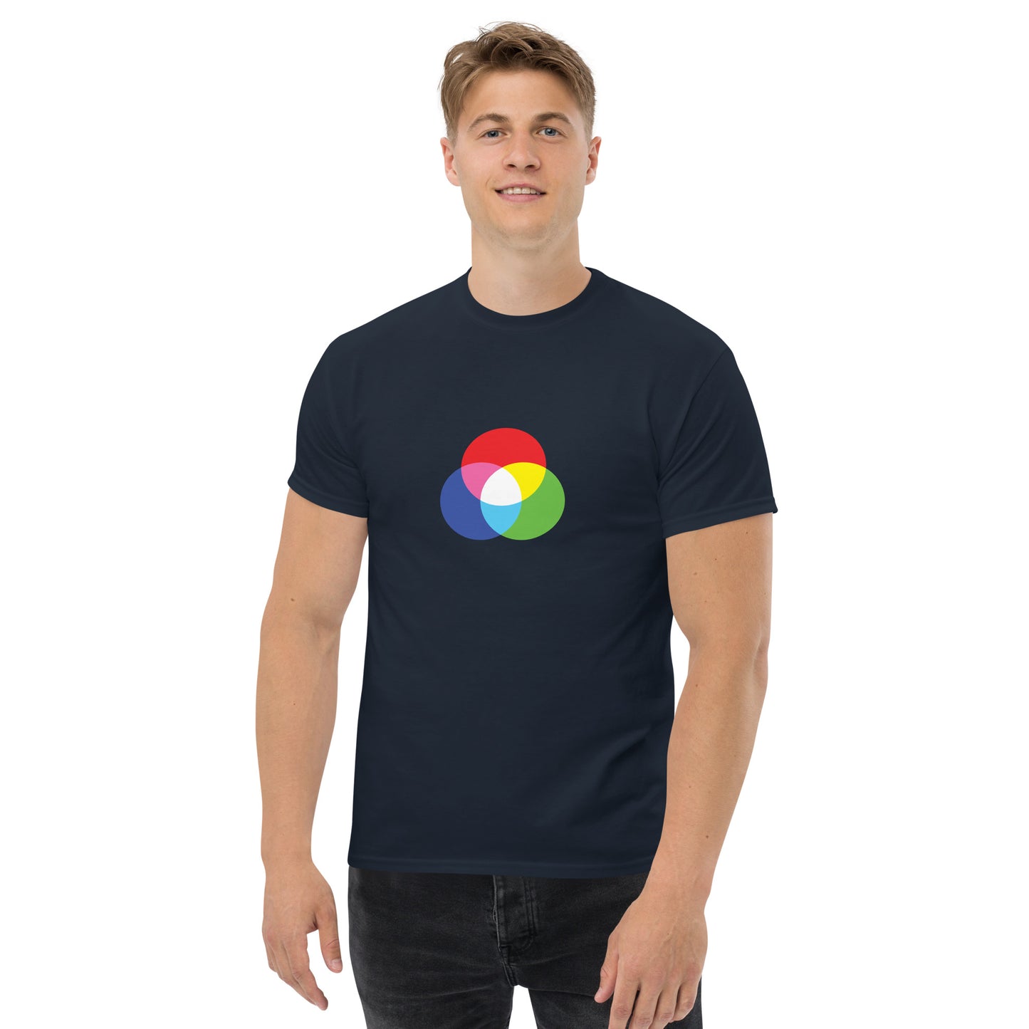 RGB CIRCLES men's t-shirt