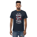 DAD'S WORLD Men's tee - Printoo Shop - - Father's Day, men's tee, Men’s Classic Tee | Gildan 5000, t-shirt, tee