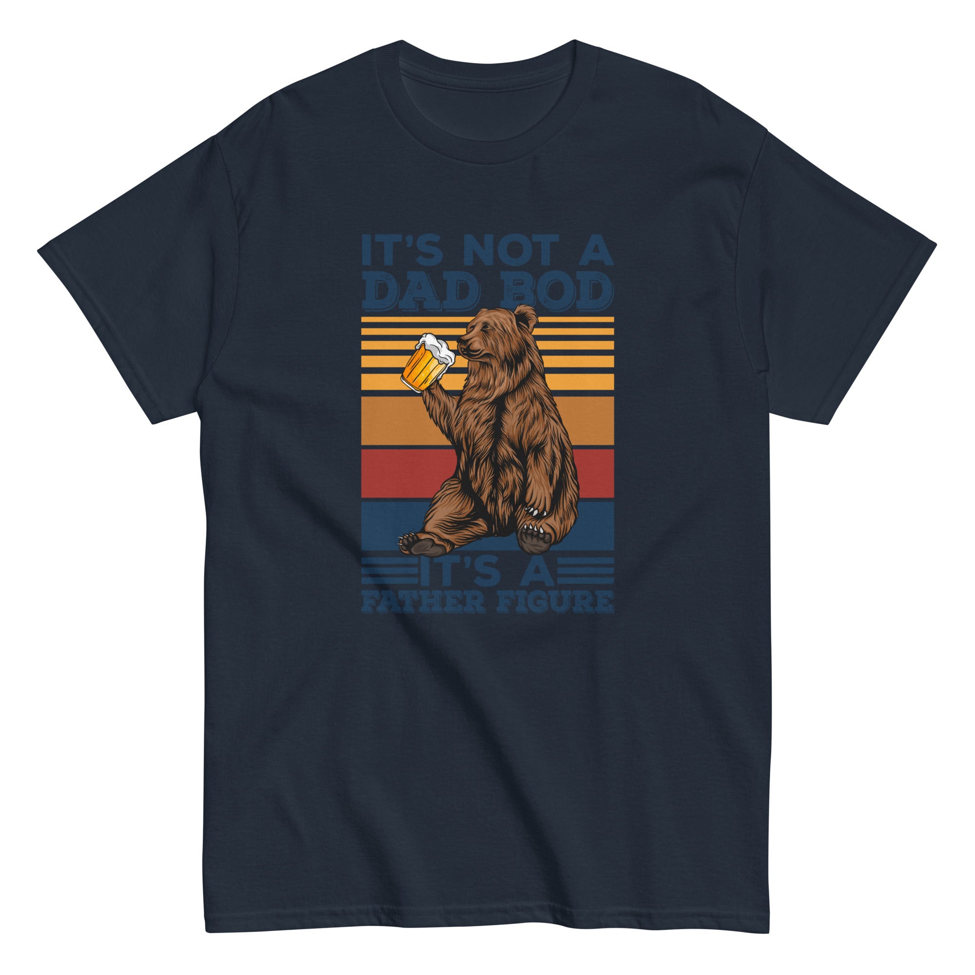 Camiseta de hombre con figura paterna y cuerpo de papá