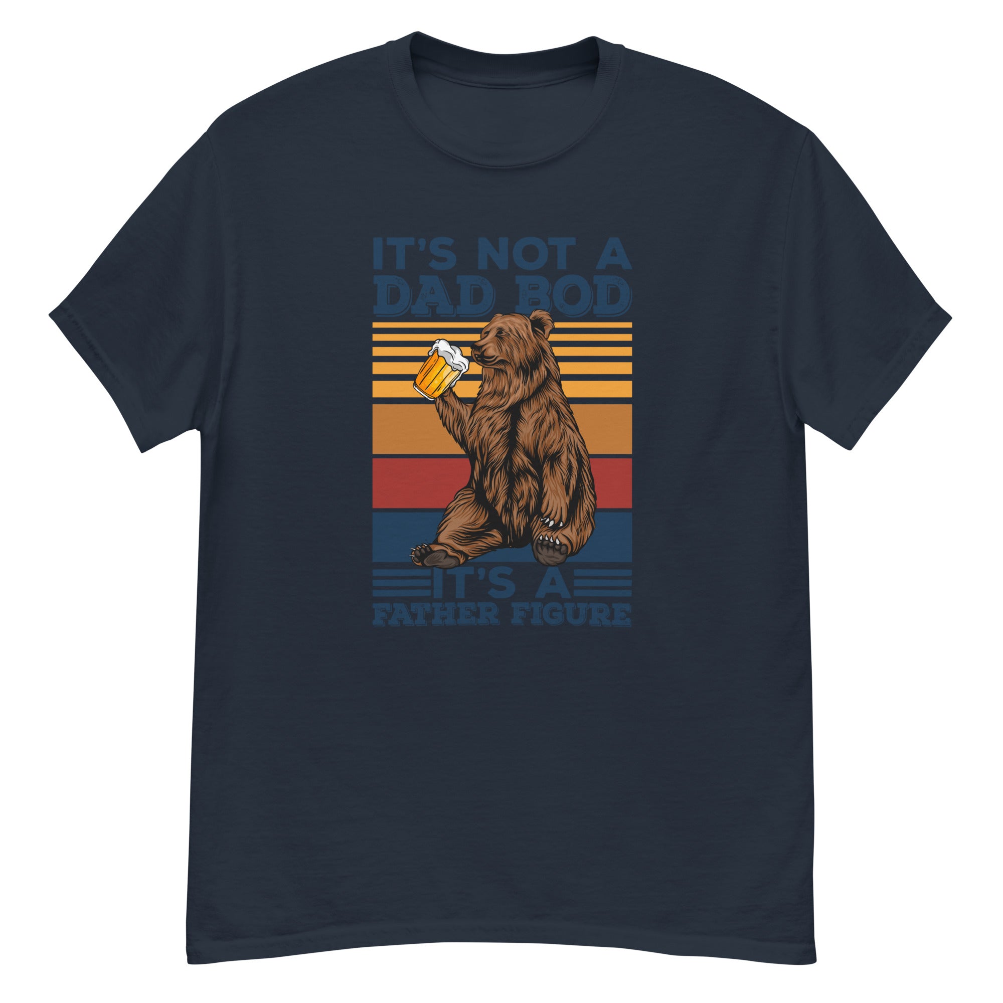 Camiseta de hombre con figura paterna y cuerpo de papá