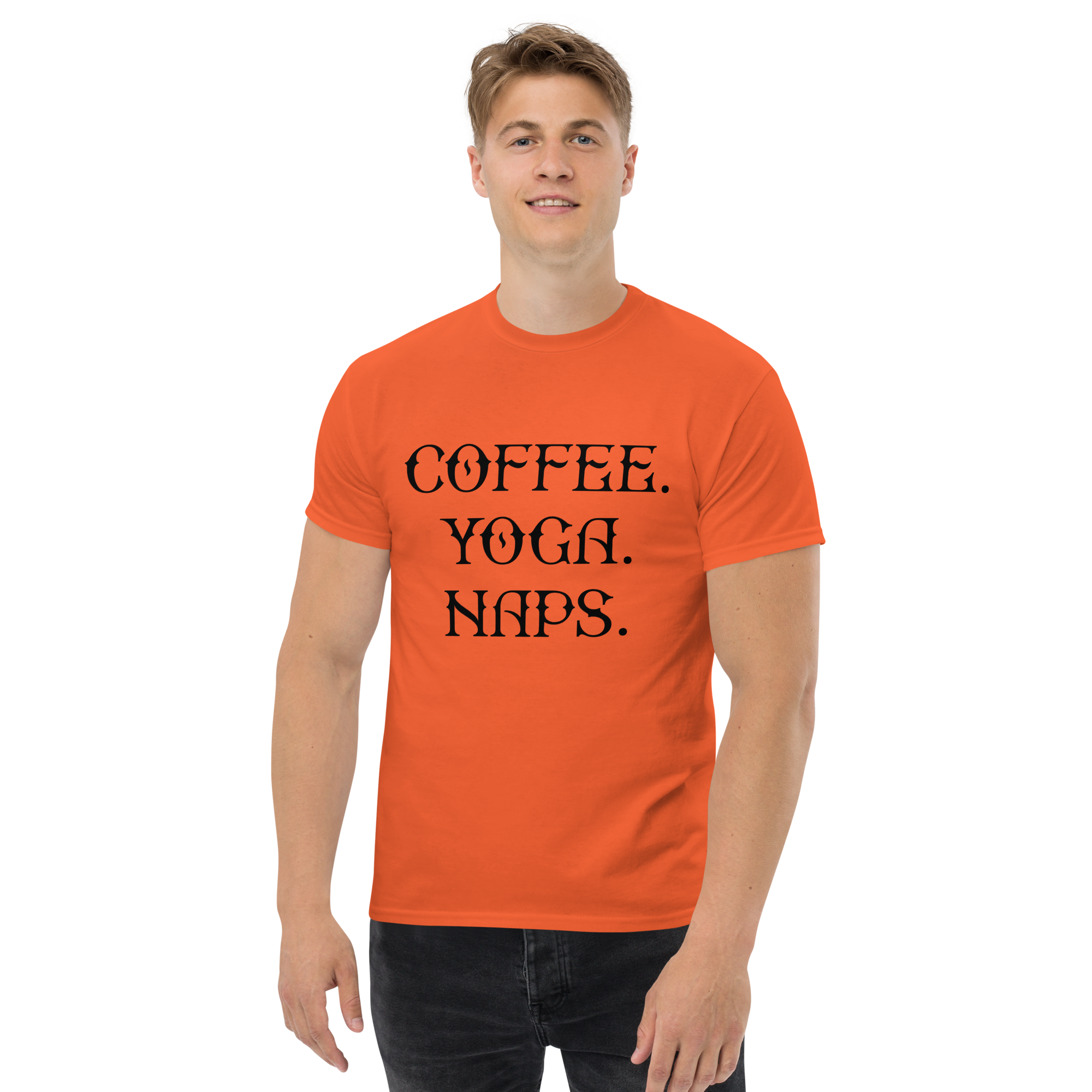 COFFEE YOGA NAPS unisex t-shirt