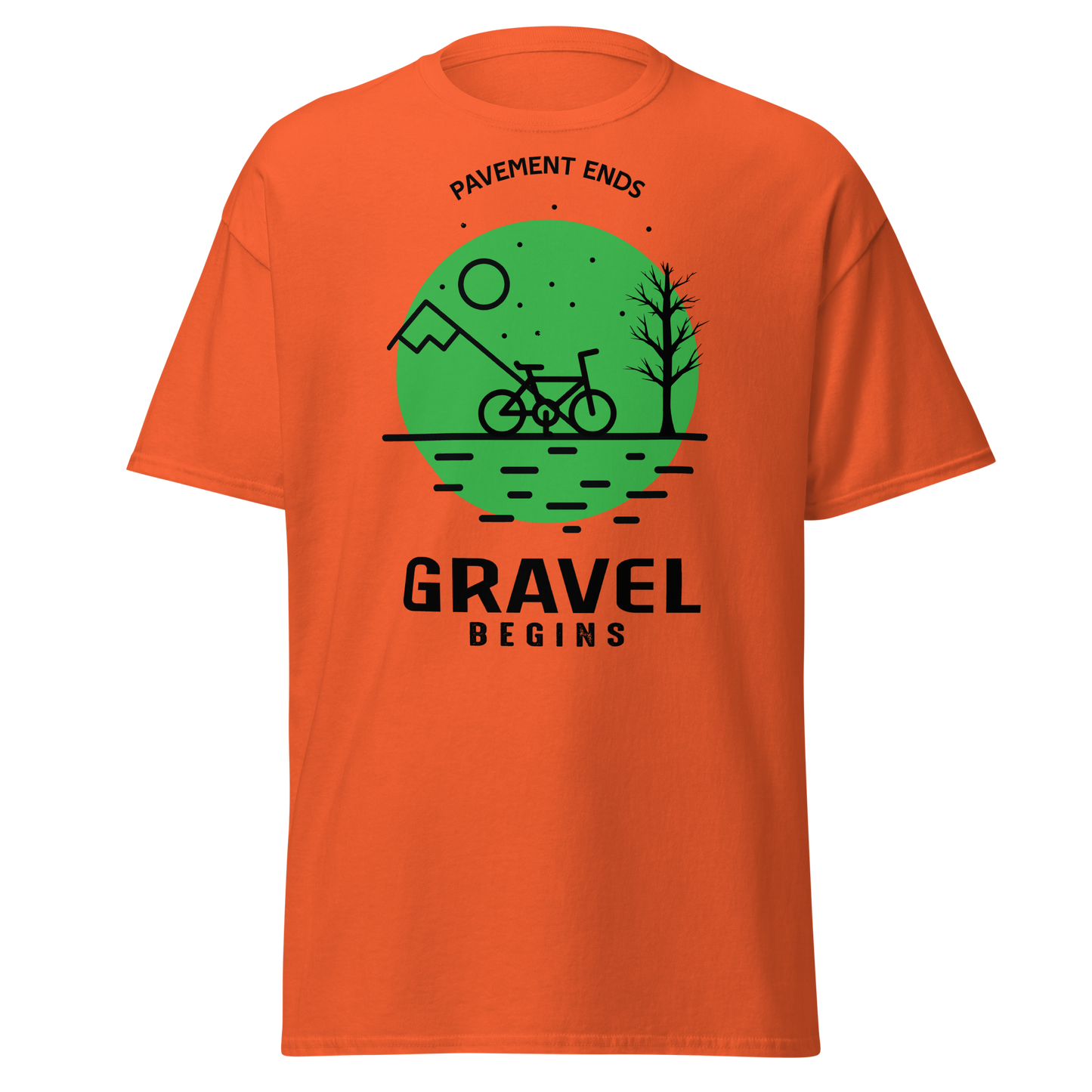 GRAVEL BEGINS men's cycling t-shirt