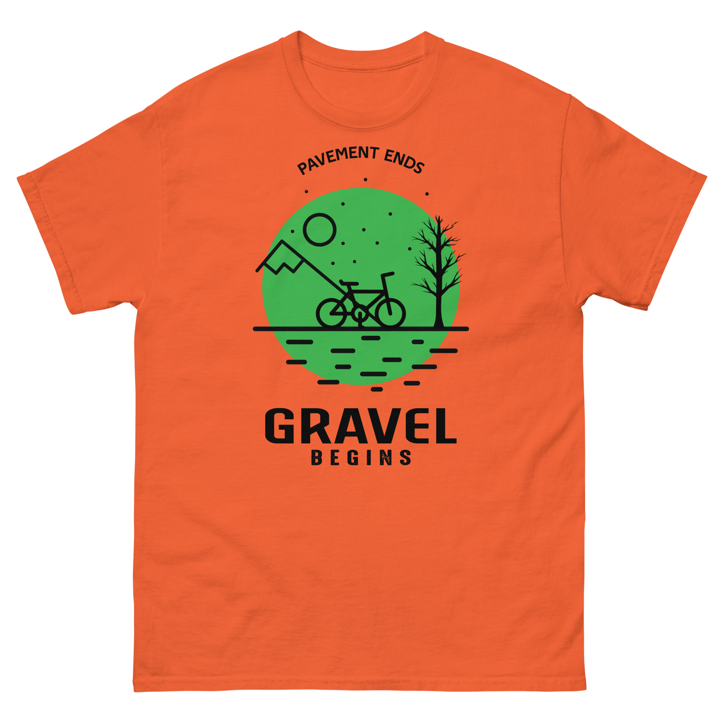 GRAVEL BEGINS men's cycling t-shirt