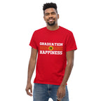 GRADUATION IS HAPPINESS men's t-shirt - Printoo Shop - - graduation, men's tee, Unisex Classic Tee | Gildan 5000